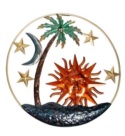 20 1/2 Inches High Assorted Celestial Metal Wall Art