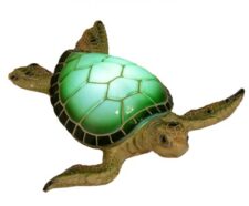 6 Inches Long Light-Up Green Sea Turtle Figurine