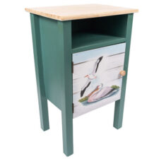 25 1/2 Inches High x 15 3/4 Inches Wide Pelican Door Aqua Cabinet