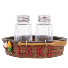 5 Inches Wide Lake Canoe Salt & Pepper Set