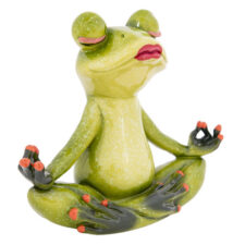 6" High Lady Yoga Frog Figurine