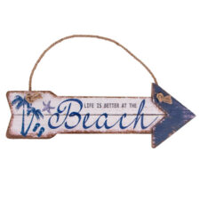 15 3/4" Wide Arrow Shaped Beach Sign