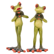 6 1/4 Inches High Assorted Heart with Hands Frog Figurine