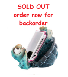 4 1/2 Inches Wide Blue Turtle Cell Phone Stand