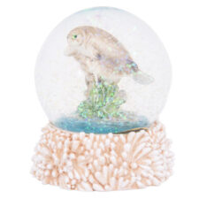 3 Inches High Snow Globe With Manatees