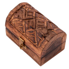 4 1/4 Inches Long Carved Wooden Box