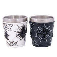 2 1/2 Inches High Assorted Spiders and Cobwebs Shot Glass