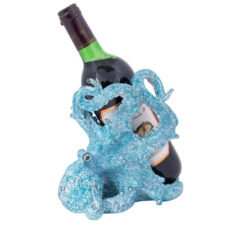 7 3/4 Inches High Coral-Look Octopus Wine Bottle Holder