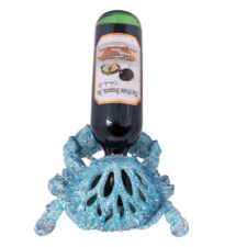 7 3/4 Inches Wide Coral-Look Crab Wine Bottle Holder