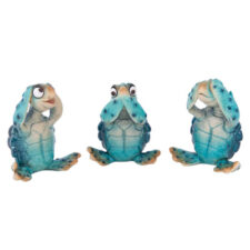 3 3/4 Inches High Assorted No Evil Turtles
