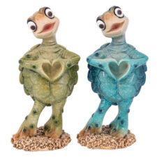 5 1/4 Inches High Assorted Heart with Hands Turtle Figurine
