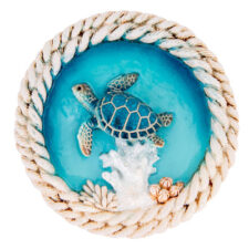 3" Wide Round Turtle Magnet