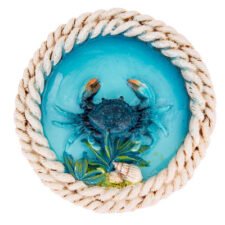 3" Wide Round Crab Magnet