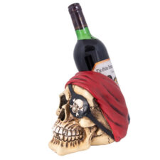 7 Inches High Pirate Skull Wine Bottle Holder