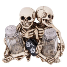 6 1/4 Inches Wide Skeletons Salt & Pepper Set