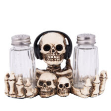 6 1/4 Inches Wide Skull Salt & Pepper Set