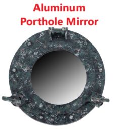 12 Inch Wide Aluminum Porthole Mirror