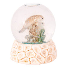 3 Inches High Snow Globe With Manatees