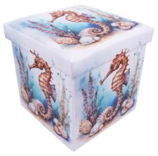 14 Inches High x 14 Inches Wide x 14 Inches Deep Seahorse Storage Box