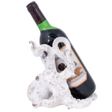 7 3/4 Inches High Coral-Look Octopus Wine Bottle Holder