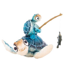 4 3/4 Inches Long Blue Fishing Turtles