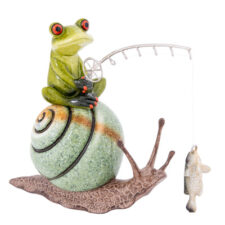 6 3/4 Inches Long Frog on Snail Fishing