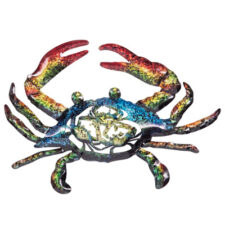 12 Inches Wide Metal Cut-Out Design Wall Crab
