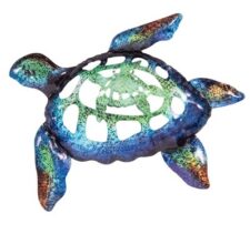 11 1/2 Inches Wide Metal Cut-Out Wall Turtle