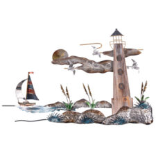 30 1/2 Inches Wide x 21 1/2 Inches High Lighthouse Inlet Wall Decor