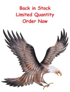 29 1/2" Wide Metal Wall Eagle