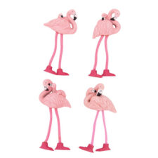 2 1/2 Inches Wide Assorted Flamingo Magnet