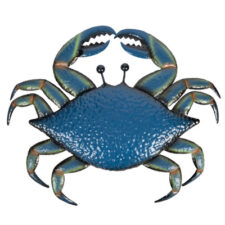 25 Inches Wide Blue Metal Wall Crab