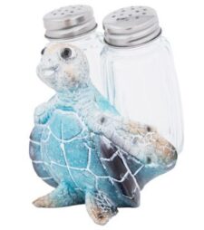3 1/2 Inches High Blue Turtle Salt & Pepper Set