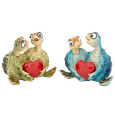 4 1/2 Inches High Assorted Turtles Holding Heart