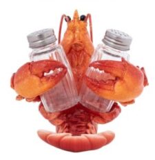 5 3/4" High Red Lobster Salt & Pepper Set