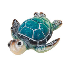 3 Inches Long Polystone Blue Turtle