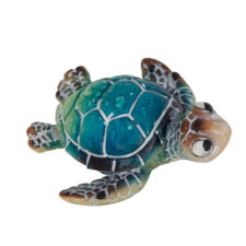 3 Inches Long Polystone Blue Turtle Magnet