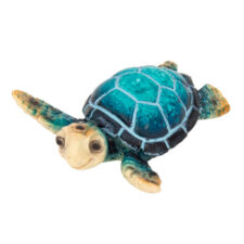3 Inches Long Polystone Blue Turtle
