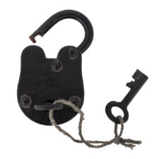 2 1/2 Inches High Antique Reproduction Lock and Keys