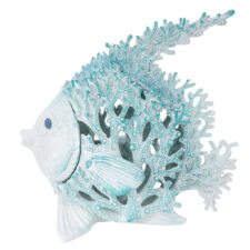 11 Inches High Seafoam Color Coral-Look Fish