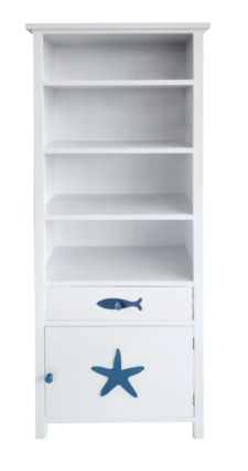 67 Inches High Starfish and Fish Cabinet