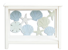 35 1/2 Inches Wide Starfish and Shells Console Table